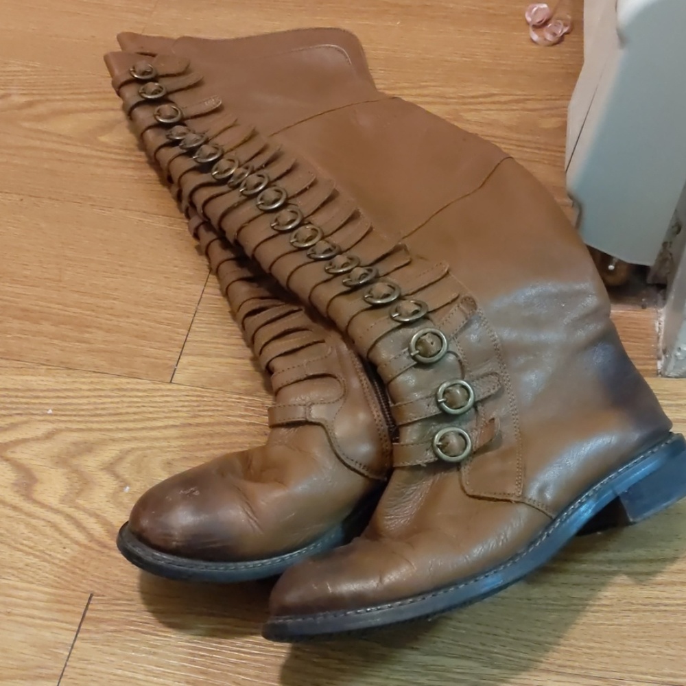 Cognac Tall Boots